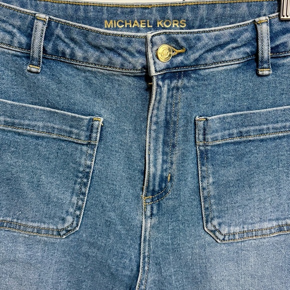 Michael Kors Blue Flare & Wide Leg Jeans - Picture 4 of 7
